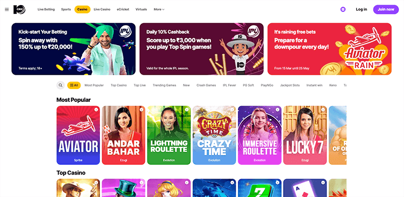 10Cric Casino 